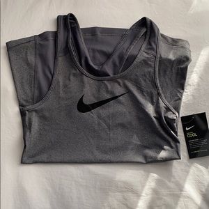 NEW Nike Pro Cool Tank Top in Gray, Sz S